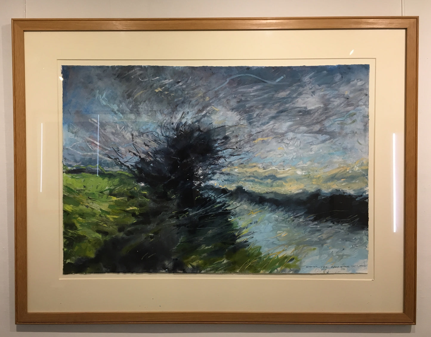 Evening, the road down to Loftus