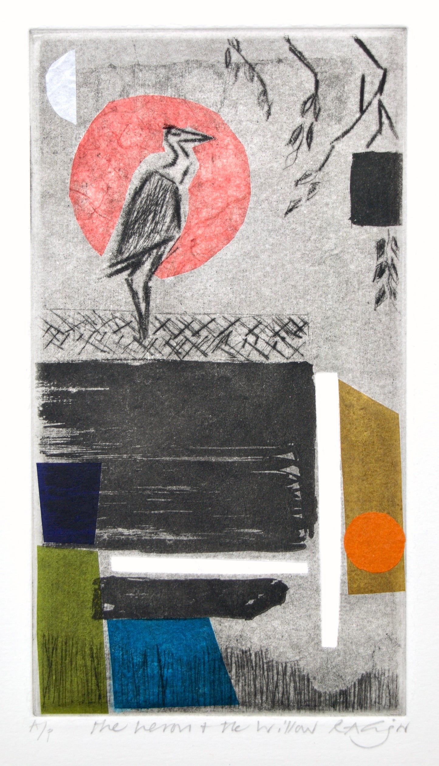 Heron and the willow