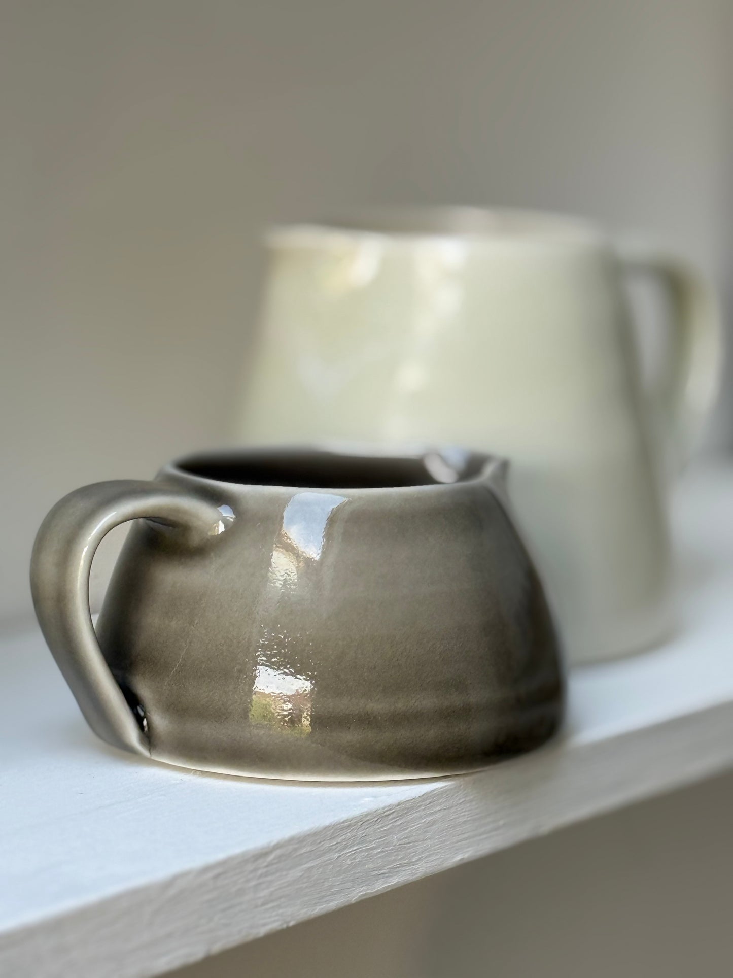 Porcelain Small Grey Jug