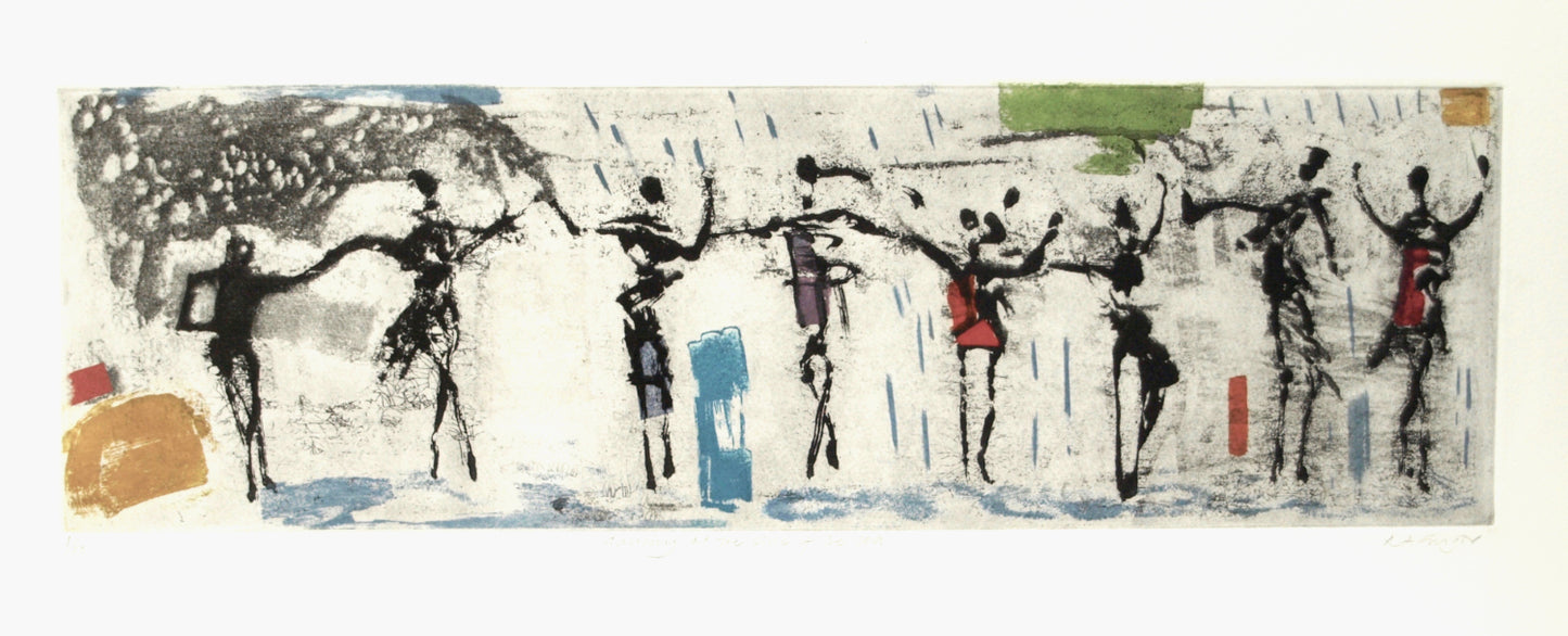 Dancing at the side of the sea