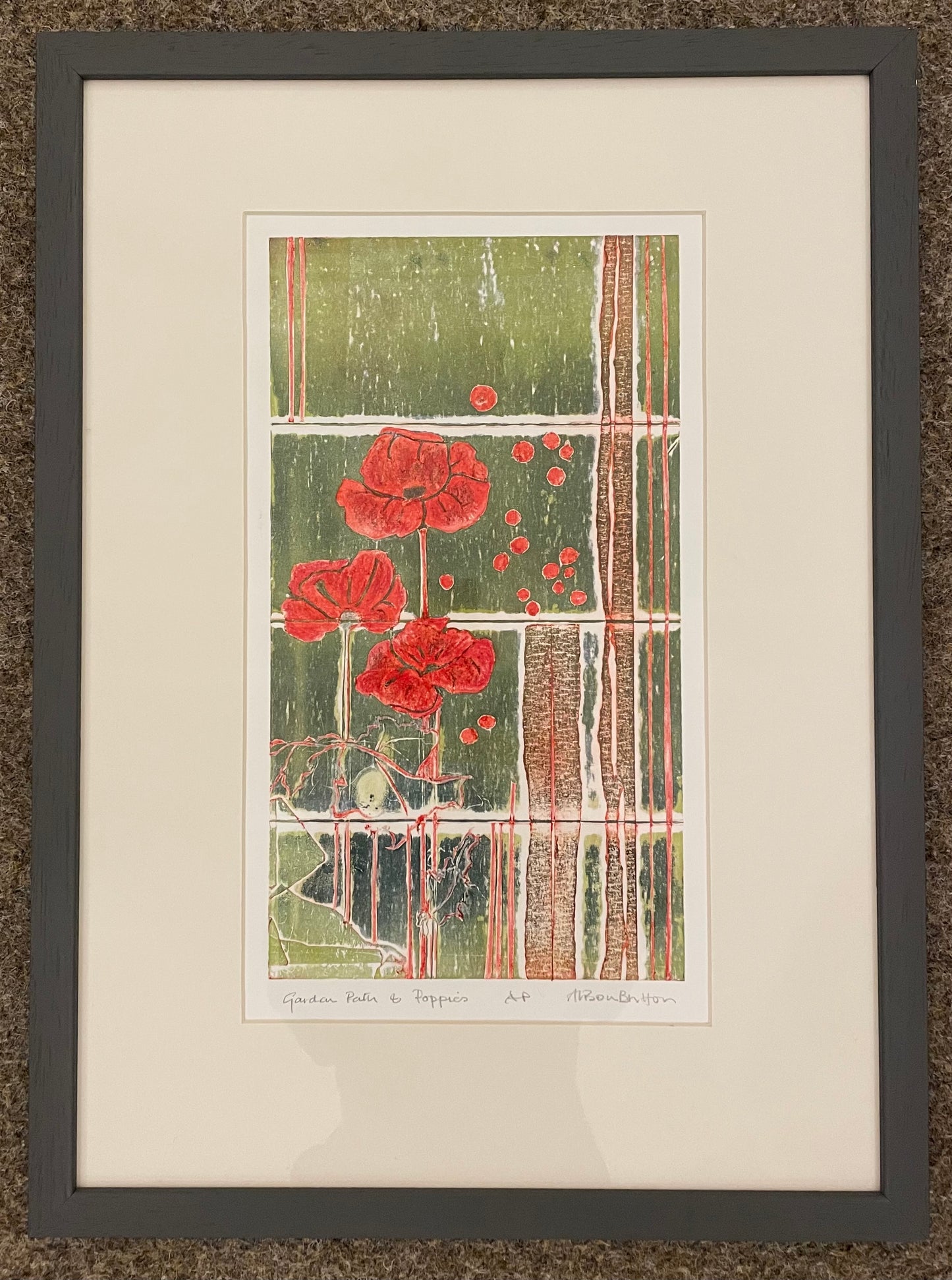 Garden Path and Poppies