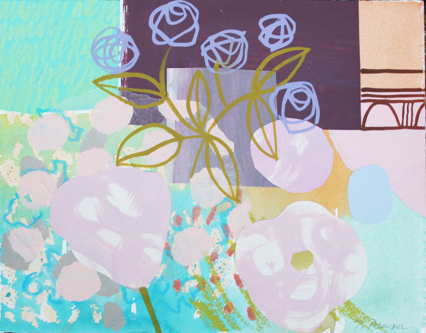 Poppy Courtyard Squares