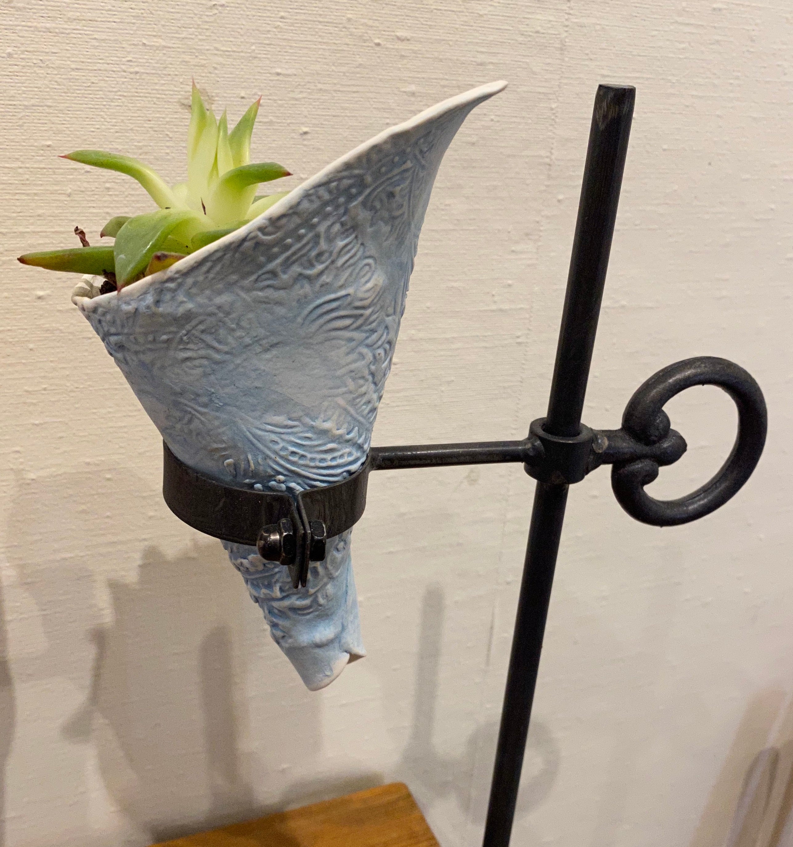 Anna Martola, Botanical Conical Stand: Pale Blue