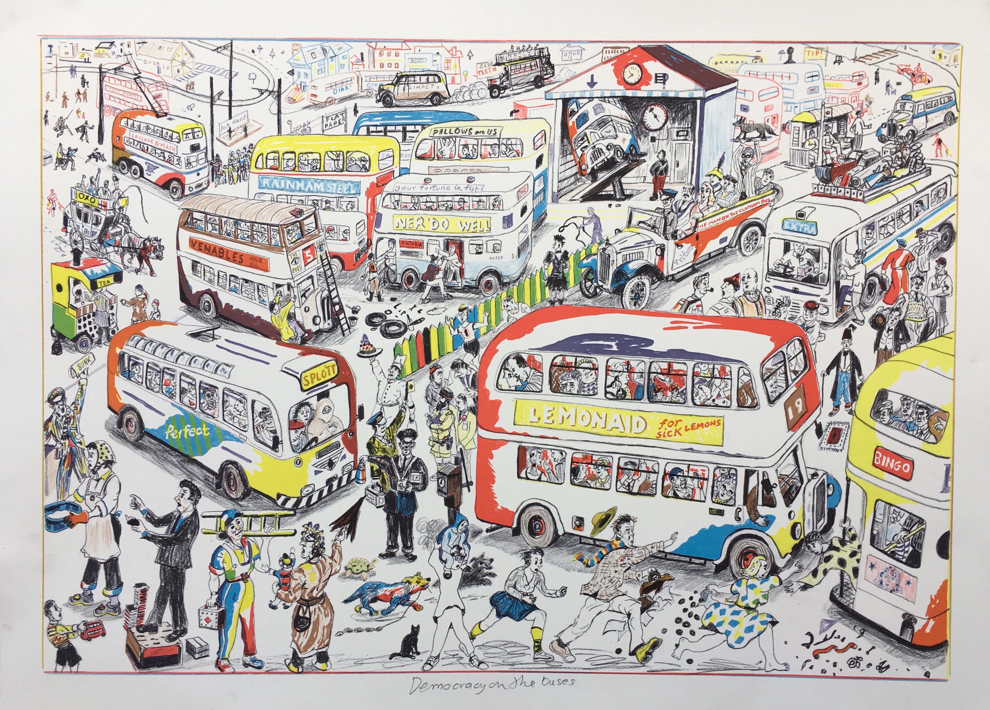 Chris Orr RA, Democracy On The Buses
