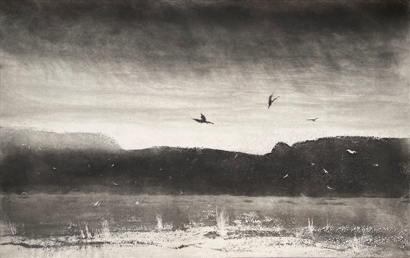 Evening on Burra Firth