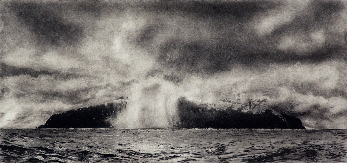 Approaching Tristan da Cunha