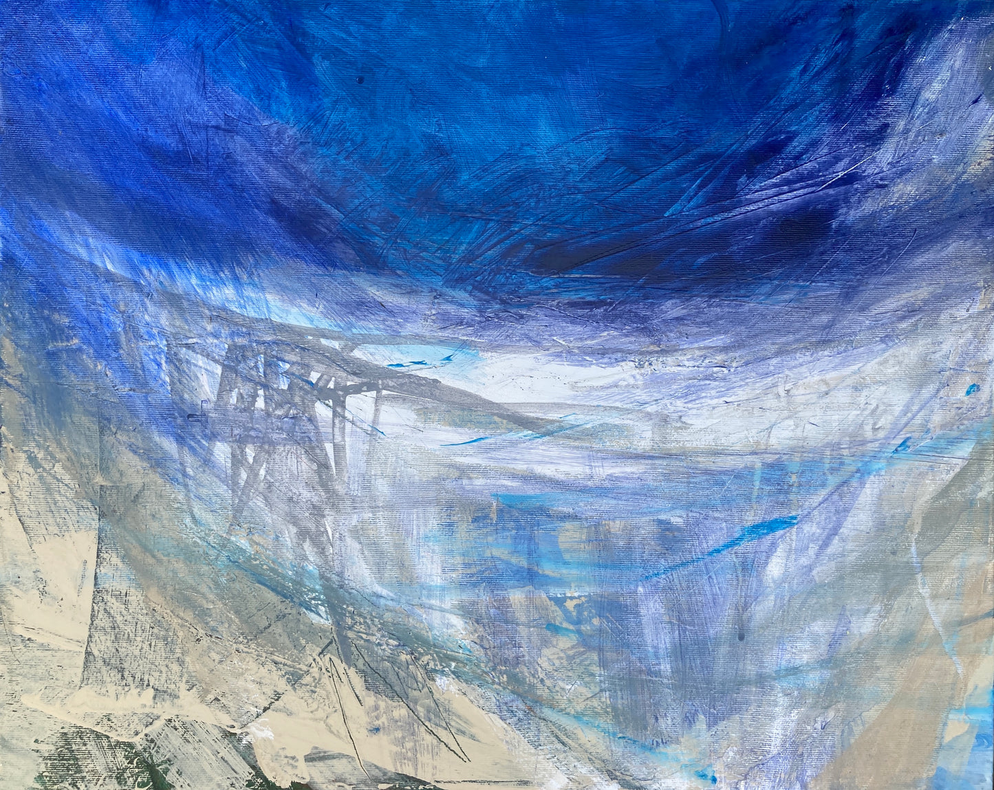 Malham Cove, Limestone and blue skies