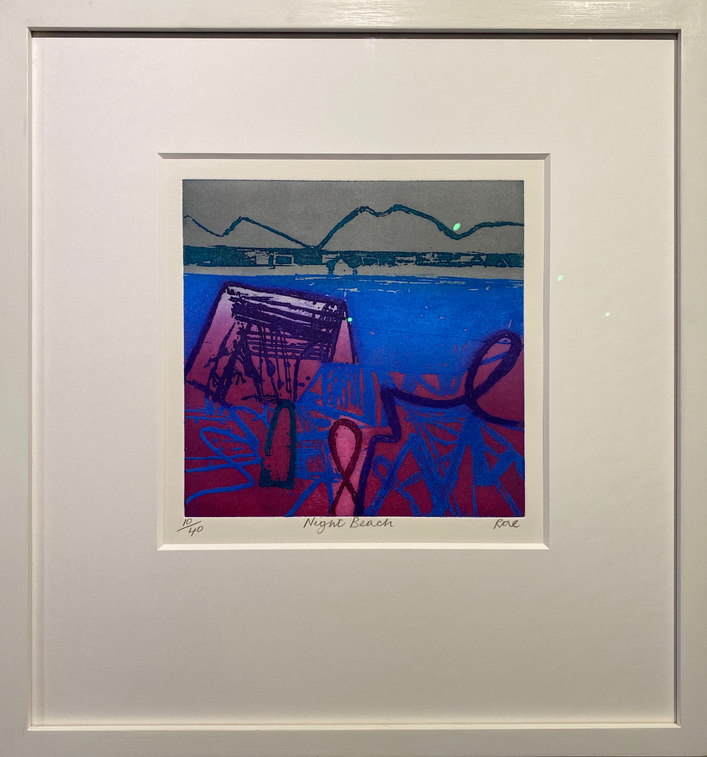 Barbara Rae CBE RA RE, Night Beach