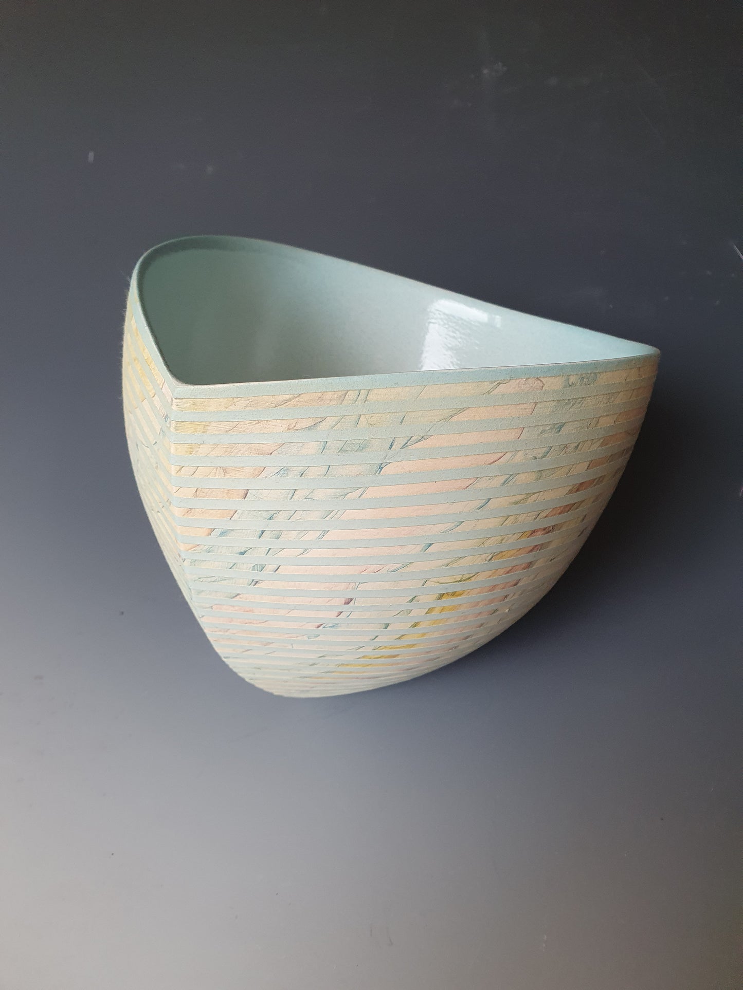 Sloping Bowl - blue