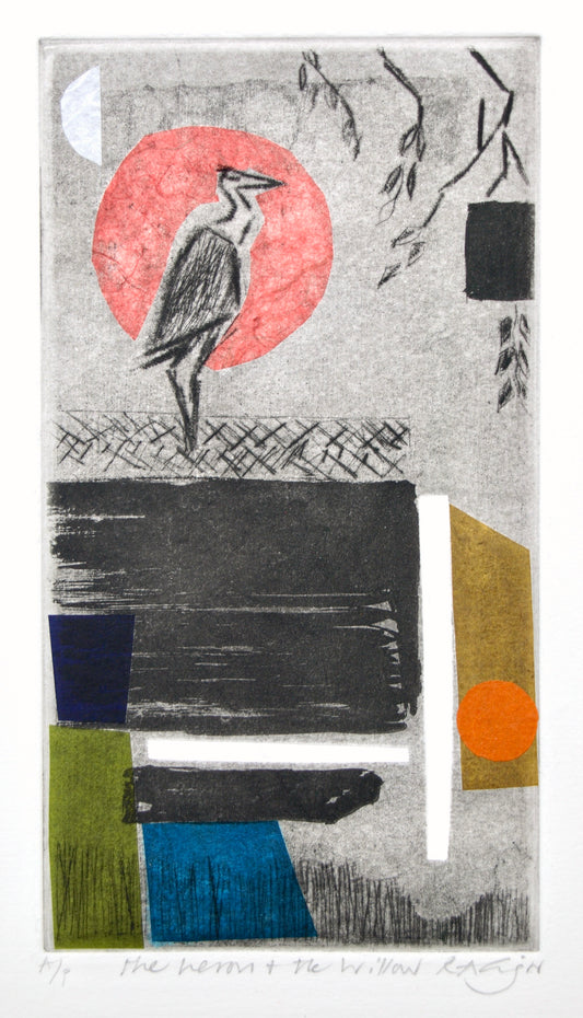 Heron and the willow