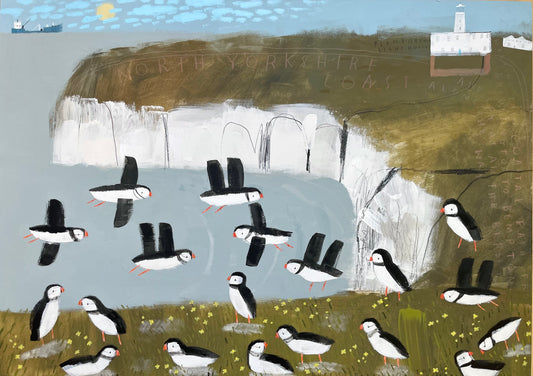 A Circus of Puffins