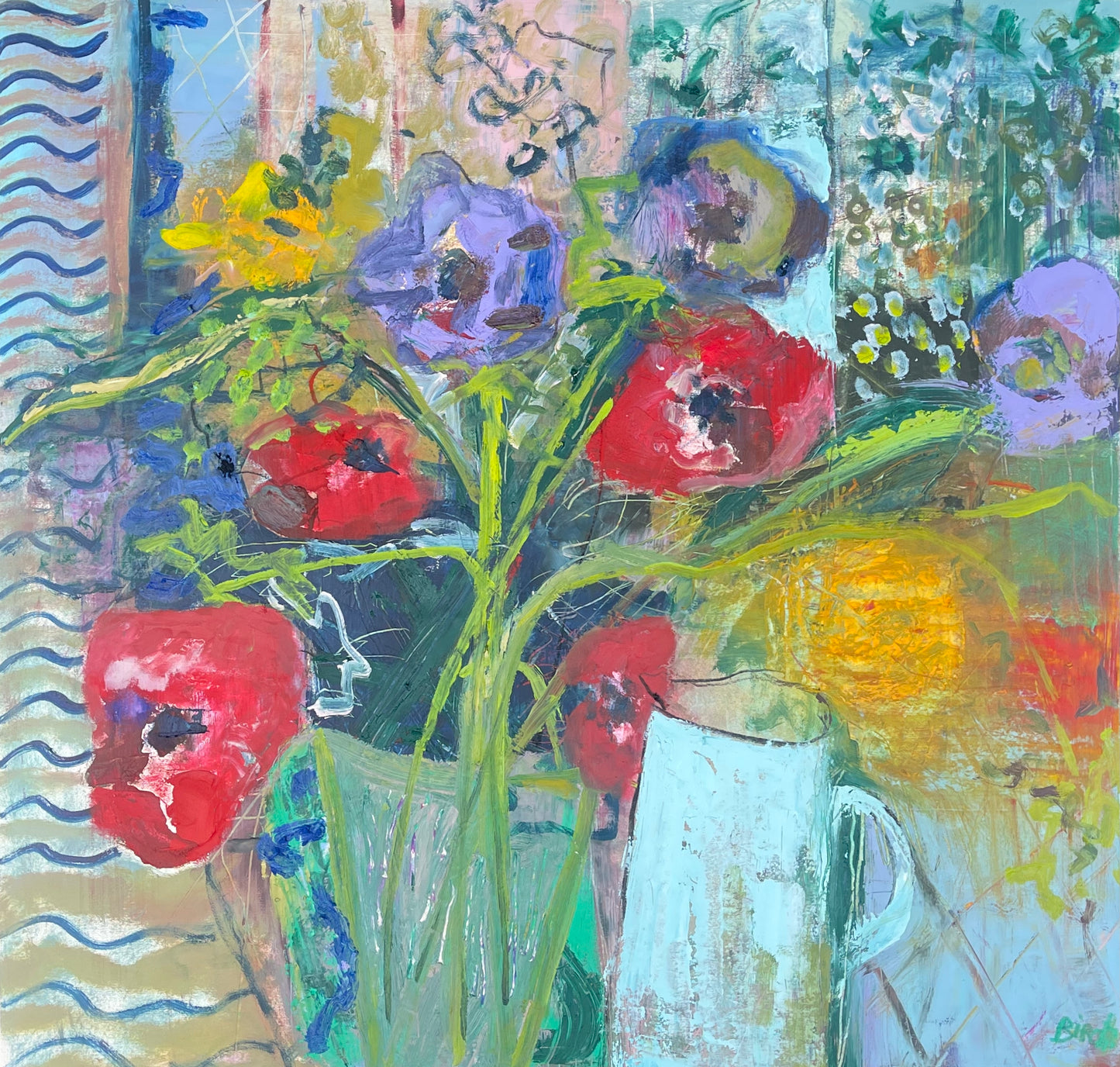 Anemones with a Blue Jug