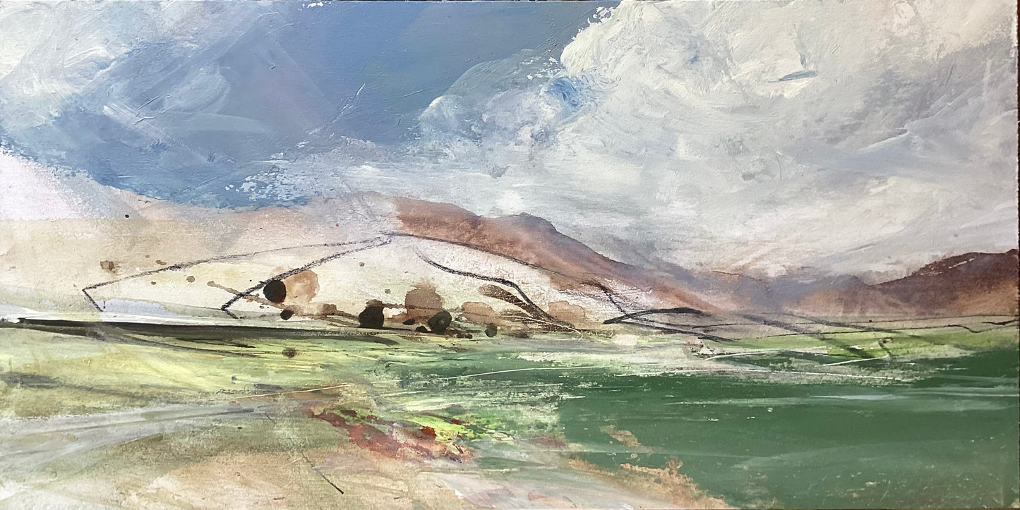 Early in the year, clouds over Boss Moor