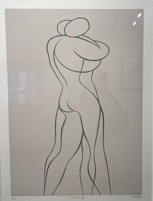 Embracing (in grey)