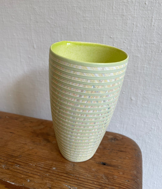Green sloping bowl - B