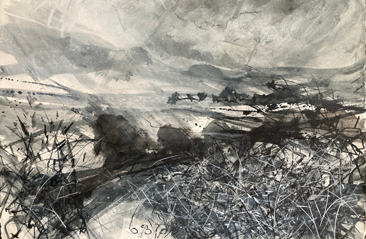 Windy weather, Clouds Moving Over Fields and Fell