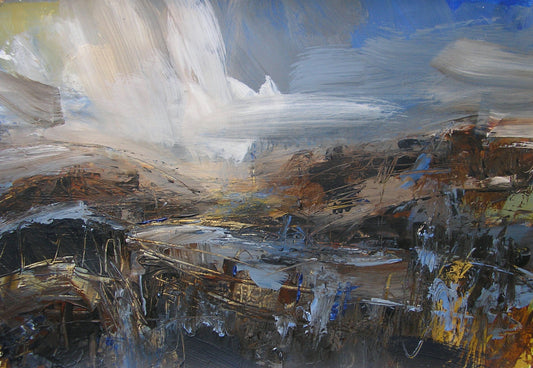 Land, Sky and Passing Cloud