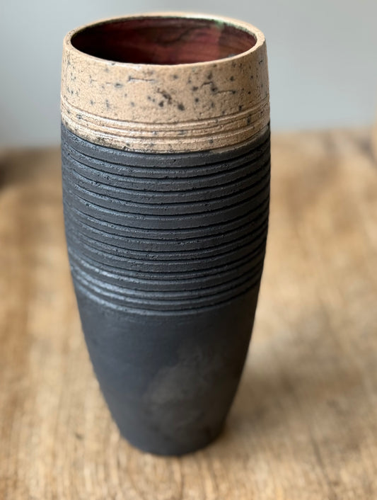 Raku vase