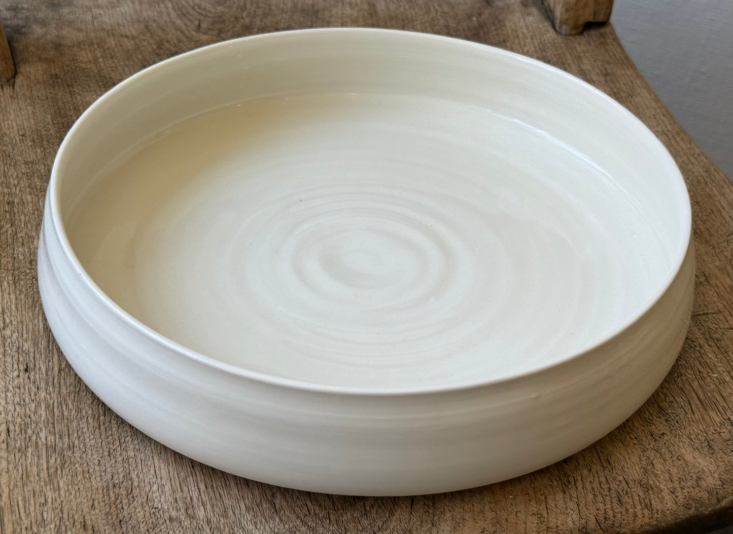 Porcelain Wide Shallow Dish