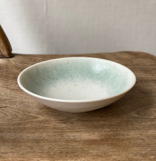 Blue Spray Saucer Bowl