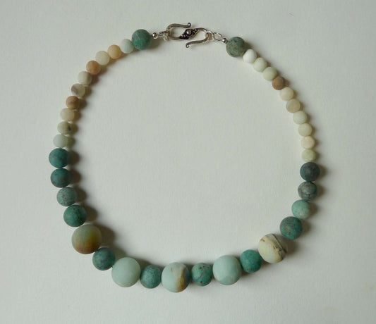 Cuprite chrysocolla/amazonite necklace