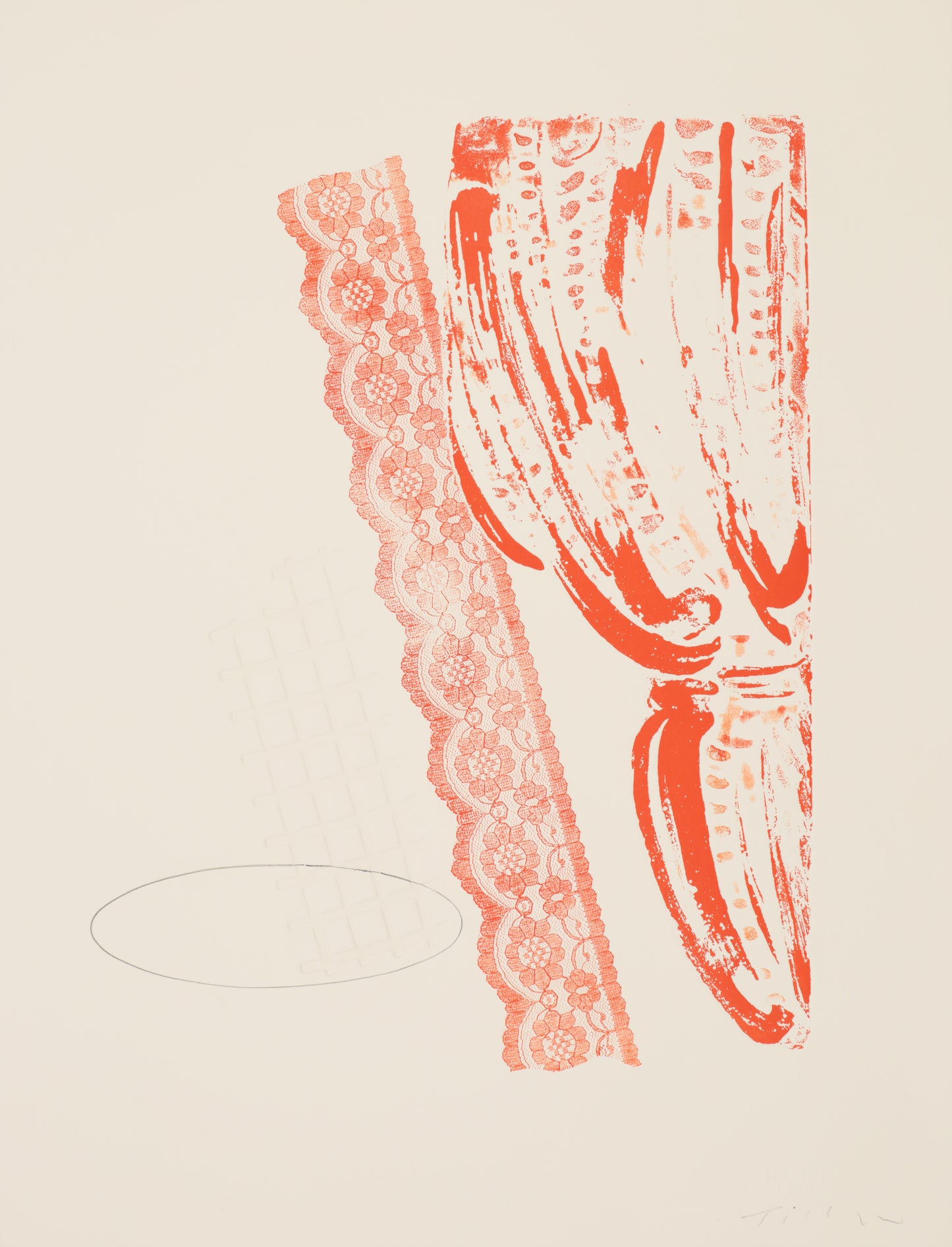 Interior at Fontenay aux Roses - The Red  Curtain