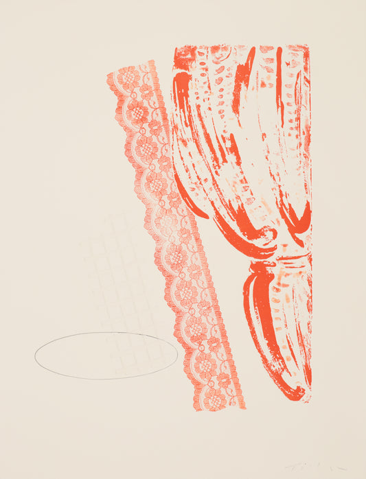 Interior at Fontenay aux Roses - The Red  Curtain