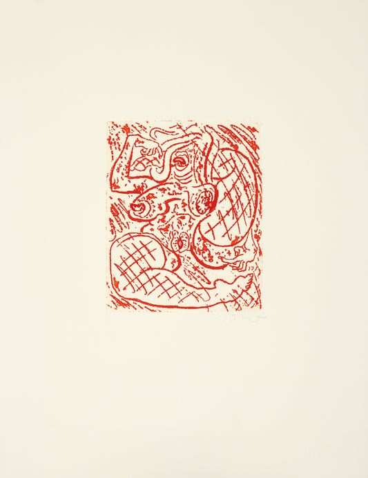 'he saw the wild Nidularium blossoming  between her wide-open thighs, its swordblades  gaping to reveal the bloody interior.'