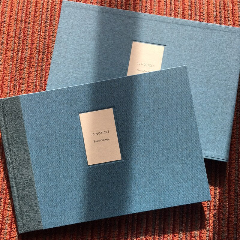 70 Notices - Simon Armitage - linen bound