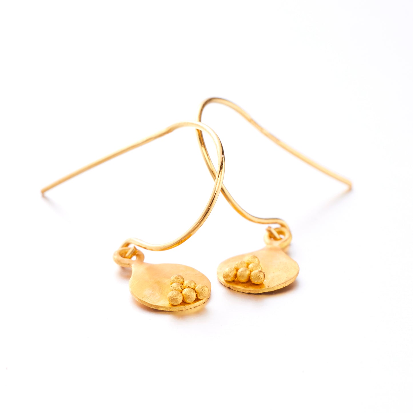 22ct Gold Granulated Earrings