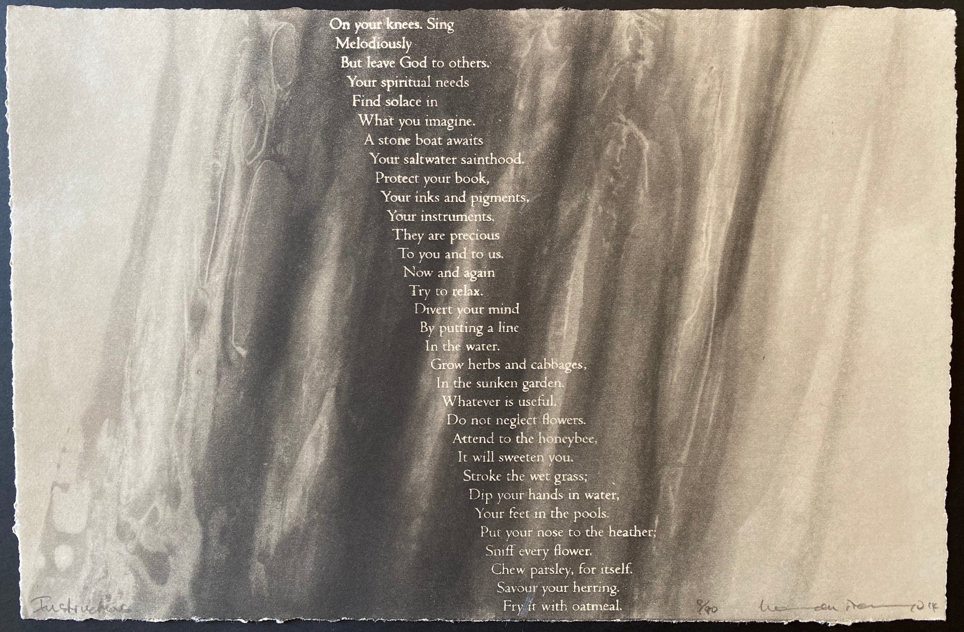 Instructions To A Saintly Poet