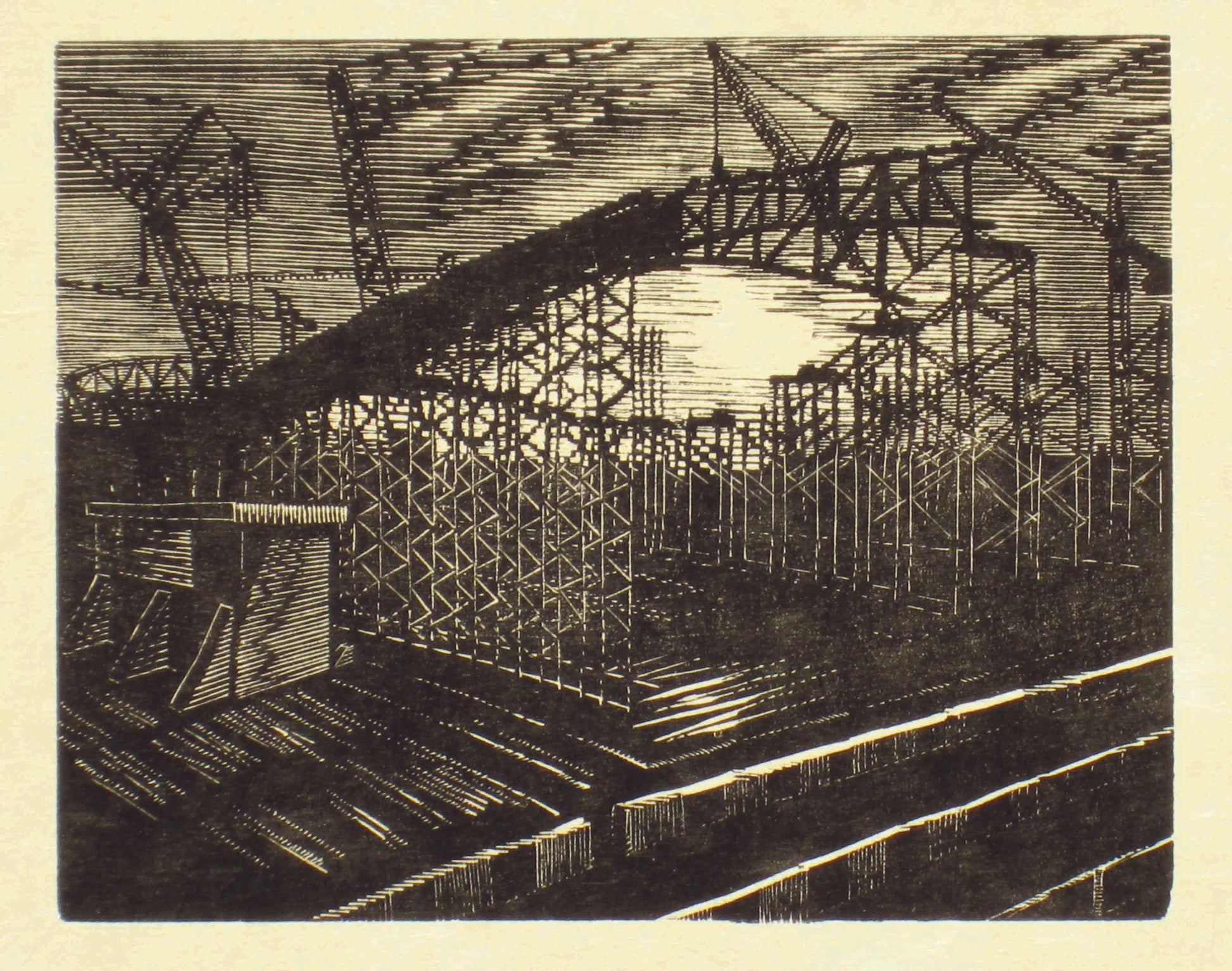 Olympics Aquatics Centre In Construction